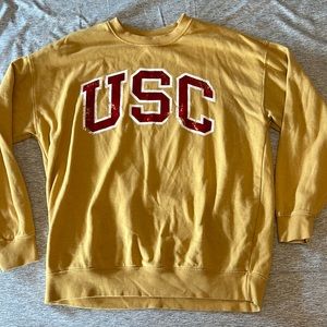 mustard yellow unc crewneck